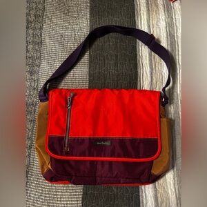 Vera Bradley Red and Purple  Messenger Bag